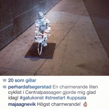 Cyklist i tunnel instagram
